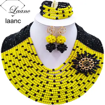 Women Fashion 16 Rows Black Yellow Crystal African Beads Nigerian Necklace Bridal Wedding Jewelry Sets Free Shipping C16C008
Women Fashion 16 Rows Black Yellow Crystal African Beads Nigerian Necklace Bridal Wedding Jewelry Sets Free Shipping C16C008