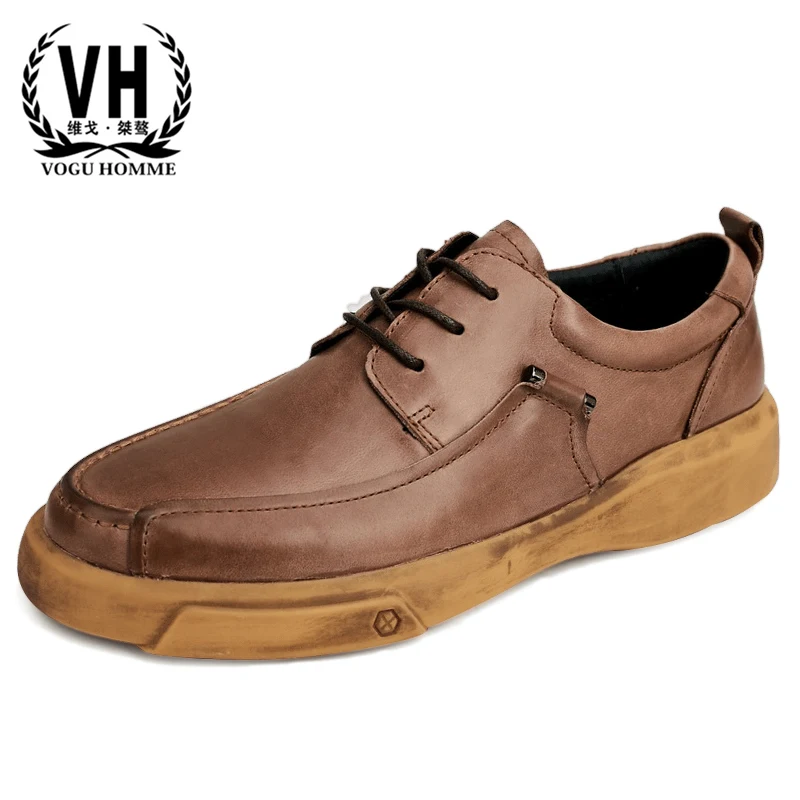 High Quality Genuine Leather thick bottom business shoes men casual natural leather loafers British retro men shoes cowhide
High Quality Genuine Leather thick bottom business shoes men casual natural leather loafers British retro men shoes cowhide