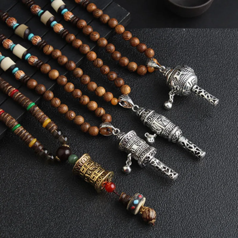 Sanyu Handmade Nepal Necklace Buddhist Mala Wood Beads Pendant & Necklace Ethnic Horn Fish Long Statement Jewelry Women Men
Sanyu Handmade Nepal Necklace Buddhist Mala Wood Beads Pendant & Necklace Ethnic Horn Fish Long Statement Jewelry Women Men