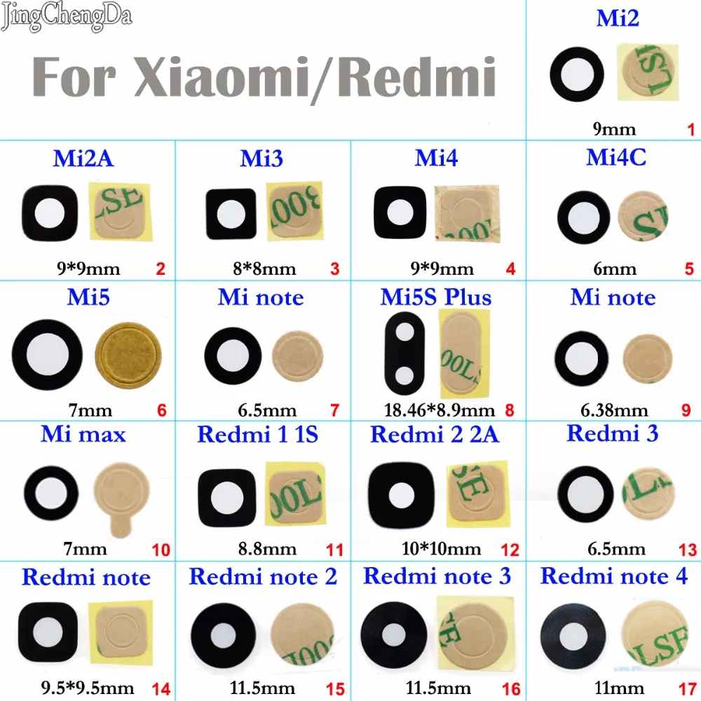 JCD 1X For Xiaomi Mi Max/note/Mi5/3/4/4C/2/2A For Redmi Note 3/2/4 1S 2 Back Camera Glass Le ns Replacement Rear Cover
JCD 1X For Xiaomi Mi Max/note/Mi5/3/4/4C/2/2A For Redmi Note 3/2/4 1S 2 Back Camera Glass Le ns Replacement Rear Cover