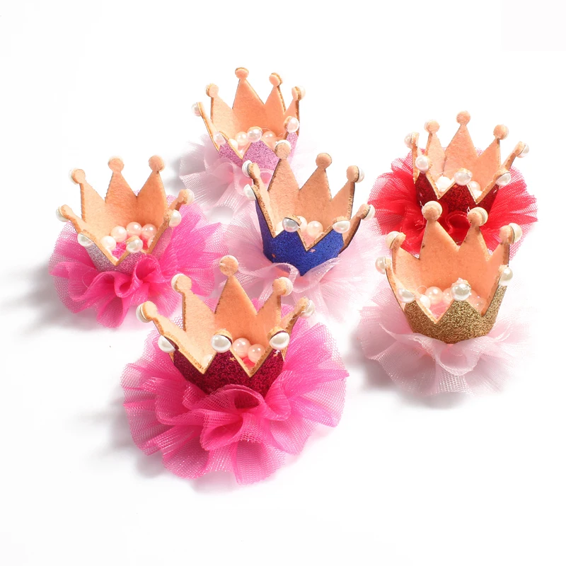 30pcs/lot 6colors Newborn 3D Felt Kids Crown+Mesh Flower For Girls Hair Accessories Glitter Felt Crown For First Birthday Hat
30pcs/lot 6colors Newborn 3D Felt Kids Crown+Mesh Flower For Girls Hair Accessories Glitter Felt Crown For First Birthday Hat