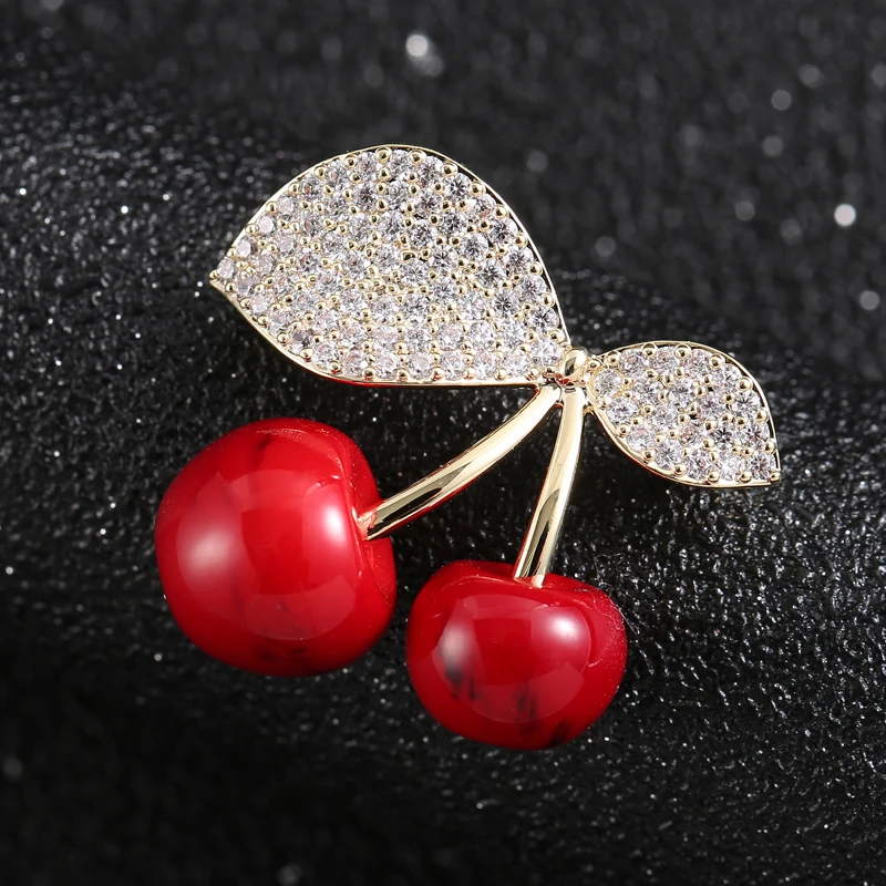Cute Red Cherry Rhinestone Enamel Pins Fruit Jewelry Brooch Pin For Women Kids Dress Blouse Decoration Hijab Pins broszki damski
Cute Red Cherry Rhinestone Enamel Pins Fruit Jewelry Brooch Pin For Women Kids Dress Blouse Decoration Hijab Pins broszki damski