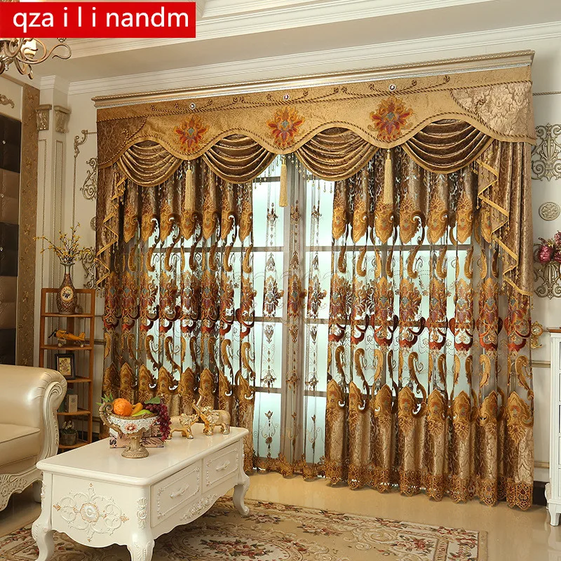 European Style Version Embroidered Curtains for Window Luxury Curtains Living Room Balcony Coffee Sheer Tulle Curtain Decor
European Style Version Embroidered Curtains for Window Luxury Curtains Living Room Balcony Coffee Sheer Tulle Curtain Decor