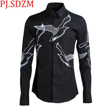 2018 New Fine Embroidery Flying Pigeon Fashion Men's Shirts Breathable Colorfast Slim Fit Refined Handcraft All-match M-4XL
2018 New Fine Embroidery Flying Pigeon Fashion Men's Shirts Breathable Colorfast Slim Fit Refined Handcraft All-match M-4XL