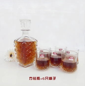 1SET Crystal Glass Wine Bottle&6 Glass Cups Wine Decanter Wine Carafe Whiskey Bottle Jug JR 1085
1SET Crystal Glass Wine Bottle&6 Glass Cups Wine Decanter Wine Carafe Whiskey Bottle Jug JR 1085