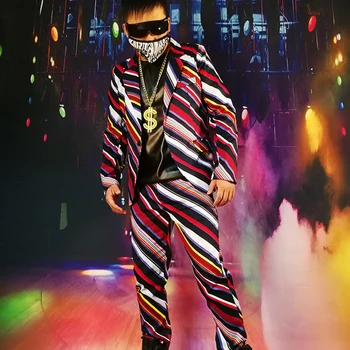 Oblique color striped visual male suit Nightclub Men singer bar DJ DS go go suits stage costume hairdresser coat ! S-5XL
Oblique color striped visual male suit Nightclub Men singer bar DJ DS go go suits stage costume hairdresser coat ! S-5XL