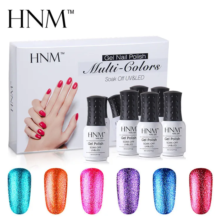 HNM 8ml 6pcs/Set Bling Glitter Gel Nail Polish UV Gel Varnish Semi Permanent Gift Box Lacquer GelLak Esmalte Gel Hybrid Kit
HNM 8ml 6pcs/Set Bling Glitter Gel Nail Polish UV Gel Varnish Semi Permanent Gift Box Lacquer GelLak Esmalte Gel Hybrid Kit