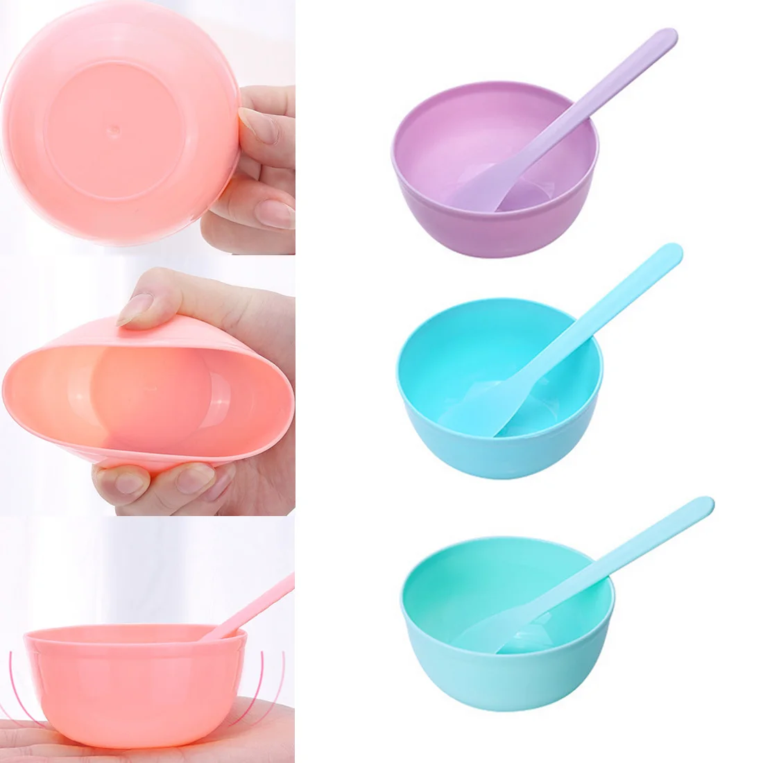 DIY Plastic Film Bowl with Mask Spoon Stick Set Random Color Face Mask Bowl Homemade Makeup Beauty
DIY Plastic Film Bowl with Mask Spoon Stick Set Random Color Face Mask Bowl Homemade Makeup Beauty