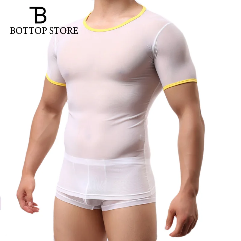Mens T-shirt Tops Tees O-neck Gym Clothing Transparent Short Sleeve T Shirt Lingerie Sexy Hot See Through Tight Mesh Gay Fetish
Mens T-shirt Tops Tees O-neck Gym Clothing Transparent Short Sleeve T Shirt Lingerie Sexy Hot See Through Tight Mesh Gay Fetish