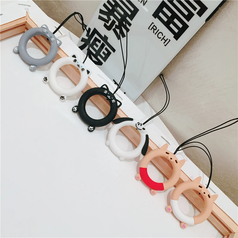 silicone ring rope for cellphone with Lanyard hole cartoon cat pig universal for iPhone Samsung HUAWEI Xiaomi circle ring strap
silicone ring rope for cellphone with Lanyard hole cartoon cat pig universal for iPhone Samsung HUAWEI Xiaomi circle ring strap