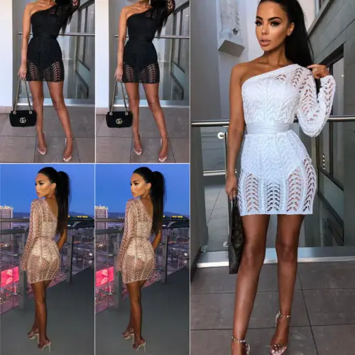 Autumn Sexy Women Crochet Dress 2018 New One Shoulder Solid Hollow Out Long Sleeve BodyCon Slim Knit Party Sweater Mini Dress
Autumn Sexy Women Crochet Dress 2018 New One Shoulder Solid Hollow Out Long Sleeve BodyCon Slim Knit Party Sweater Mini Dress