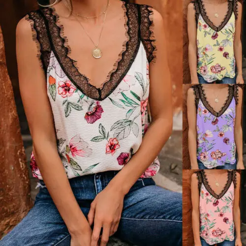 Hirigin Casual Women Floral Boho Top Summer Vest Sleeveless Lace Loose T shirt S M L XL XXLL
Hirigin Casual Women Floral Boho Top Summer Vest Sleeveless Lace Loose T shirt S M L XL XXLL