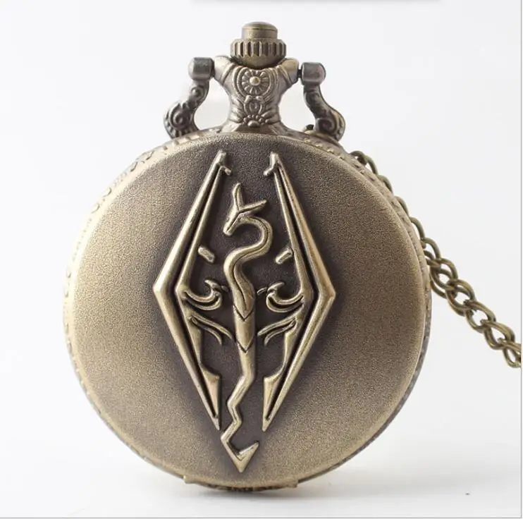 (1122) 12pcs/lot The Elder Scrolls Pocket Watch Dragon Chain Gift Necklace Skyrim Choice
(1122) 12pcs/lot The Elder Scrolls Pocket Watch Dragon Chain Gift Necklace Skyrim Choice