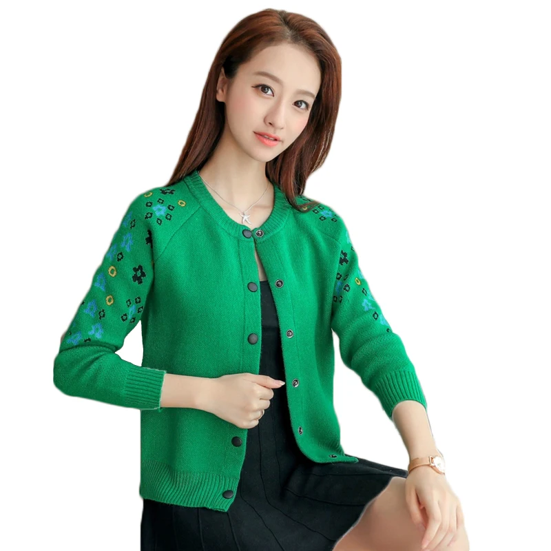 2019 Short design thin cardigan women's cutout sunscreen air conditioning shirt sweater knitted outerwear small cape |