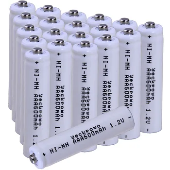 Real capacity! 20 pcs AAA 1.2V NIMH AAA rechargeable AA battery 600mah yeckpowo for camera razor toy remote control flashlight
Real capacity! 20 pcs AAA 1.2V NIMH AAA rechargeable AA battery 600mah yeckpowo for camera razor toy remote control flashlight