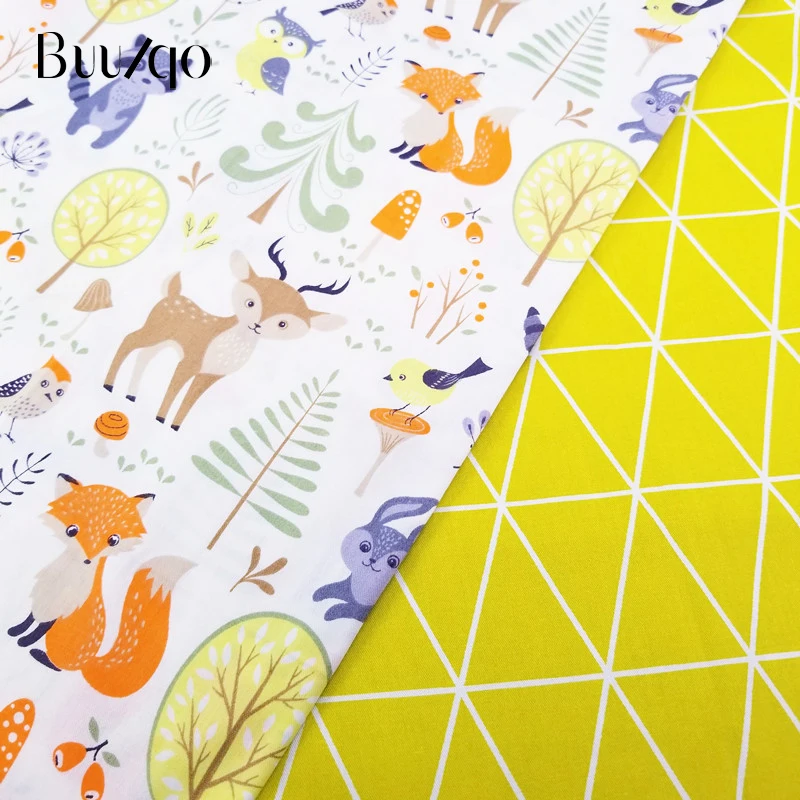 Printed Fox 100% Cotton Fabric Kids Cotton Patchwork Cloth DIY Sewing Quilting Fat Quarters Material For Baby&Child
Printed Fox 100% Cotton Fabric Kids Cotton Patchwork Cloth DIY Sewing Quilting Fat Quarters Material For Baby&Child