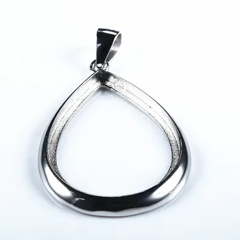 925 Sterling Silver 18x24mm Pear Cabochon Semi Mount Pendant Setting White Gold Color Fine Jewelry
925 Sterling Silver 18x24mm Pear Cabochon Semi Mount Pendant Setting White Gold Color Fine Jewelry