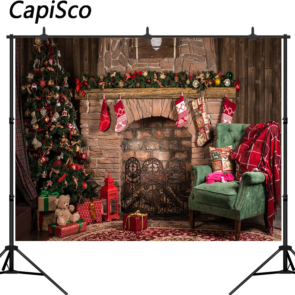 Capisco Vinyl Photography Background Christmas backdrop Tree Fireplace Gifts Toy Indoor Children Backdrops for Photo Studio
Capisco Vinyl Photography Background Christmas backdrop Tree Fireplace Gifts Toy Indoor Children Backdrops for Photo Studio