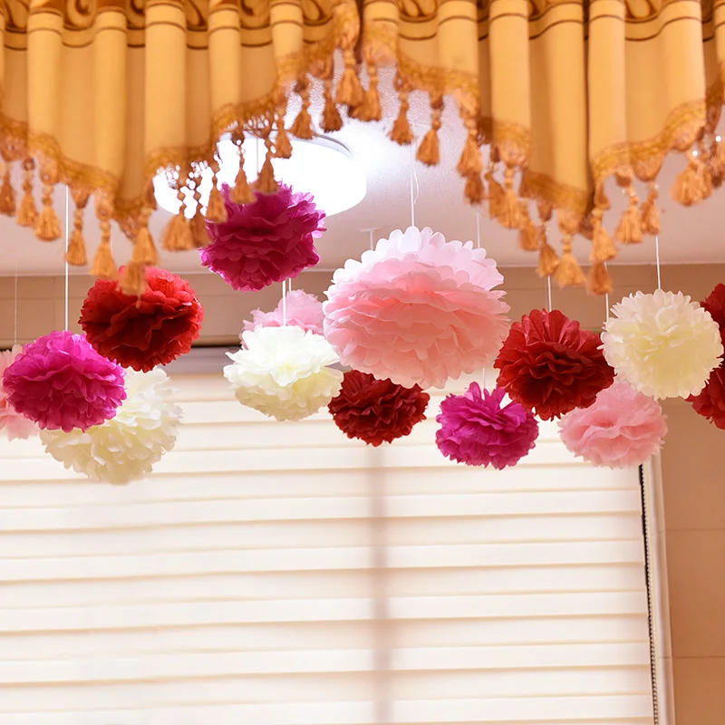 1PCS Handmade 6''(15CM) Tissue Paper Pom Poms Paper Flower Ball Pompom For Home Garden Wedding Birthday&Wedding Car Decoration
1PCS Handmade 6''(15CM) Tissue Paper Pom Poms Paper Flower Ball Pompom For Home Garden Wedding Birthday&Wedding Car Decoration