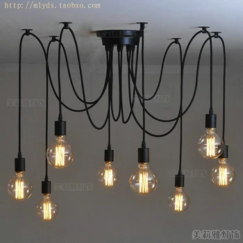 Nordic Vintage Loft cafe restaurant Chandelier Nordic personality bar study office living room spider pendant lamp
Nordic Vintage Loft cafe restaurant Chandelier Nordic personality bar study office living room spider pendant lamp