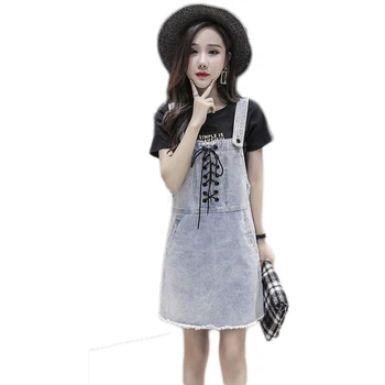 New Denim Dress Women 2019 Summer Spring Korean Fashion Strap Denim Dresses Sundress with Pocket Overalls Jeans Solid Dresses
New Denim Dress Women 2019 Summer Spring Korean Fashion Strap Denim Dresses Sundress with Pocket Overalls Jeans Solid Dresses