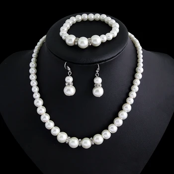 5Sets Classic Imitation Pearl Clear Crystal Top Elegant Party Gift Fashion Costume Pearl Jewelry Sets For wedding wedding CA105
5Sets Classic Imitation Pearl Clear Crystal Top Elegant Party Gift Fashion Costume Pearl Jewelry Sets For wedding wedding CA105
