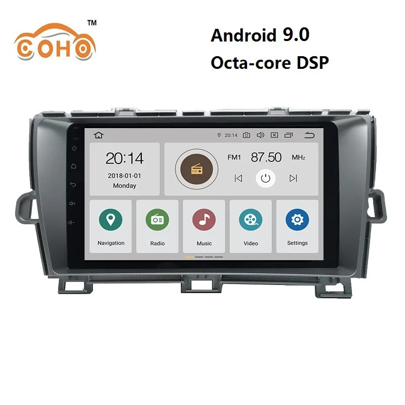 Car audio Android 9.0 8-core 4/64G for TOYOTA Prius with radio BT GPS navigation support WIFI Carplay and DSP
Car audio Android 9.0 8-core 4/64G for TOYOTA Prius with radio BT GPS navigation support WIFI Carplay and DSP