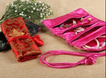 Portable Folding Jewelry Travel Storage Bag Roll Up Bag 3 Zipper Silk Brocade Pouch Drawstring
Portable Folding Jewelry Travel Storage Bag Roll Up Bag 3 Zipper Silk Brocade Pouch Drawstring