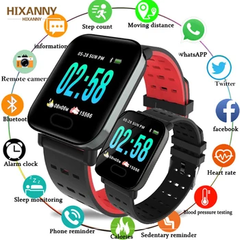 Stylish A6 Smart Watch Men Women Heart Rate Monitor Sport Fitness Tracker Waterproof Smartwatch For IOS Android Sport Wristband
Stylish A6 Smart Watch Men Women Heart Rate Monitor Sport Fitness Tracker Waterproof Smartwatch For IOS Android Sport Wristband