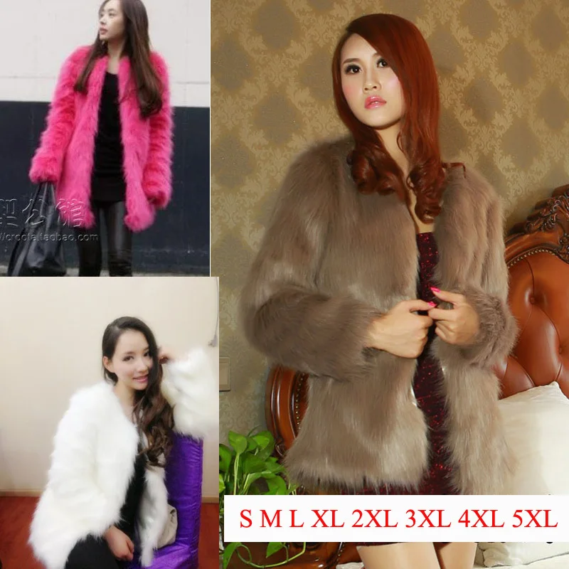 Spring and Winter Women's Plush Fur Coat Medium-long Faux Rabbit Fur Coats Plus Size S-4XL-5XL Overcoat Multicolor Candy Color
Spring and Winter Women's Plush Fur Coat Medium-long Faux Rabbit Fur Coats Plus Size S-4XL-5XL Overcoat Multicolor Candy Color