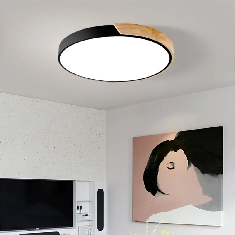 Led Modern Acryl Alloy Round 5cm Super Thin Led Lamp Led
