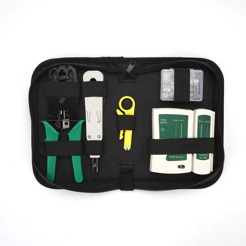 8pcs/set RJ45 RJ11 RJ12 CAT5 CAT5e Portable LAN Network Repair Tool Kit Utp network cable tester Plier Crimping tool Plug Terow
8pcs/set RJ45 RJ11 RJ12 CAT5 CAT5e Portable LAN Network Repair Tool Kit Utp network cable tester Plier Crimping tool Plug Terow