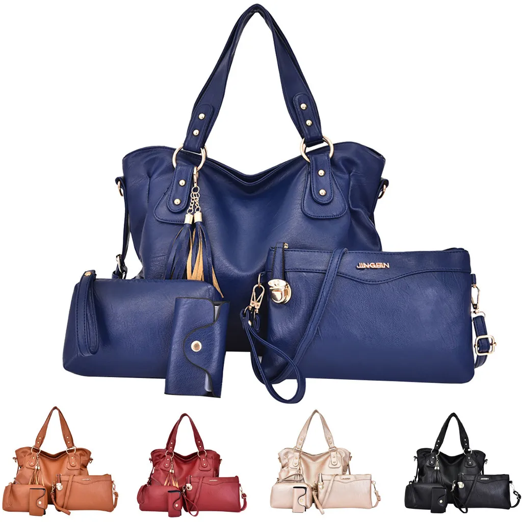tasjes dames bolsos de cuero genuino para mujer 4Pcs Women Pattern Solid Handbag+Crossbody Bag+Messenger Bag+Card Package FI27
tasjes dames bolsos de cuero genuino para mujer 4Pcs Women Pattern Solid Handbag+Crossbody Bag+Messenger Bag+Card Package FI27
