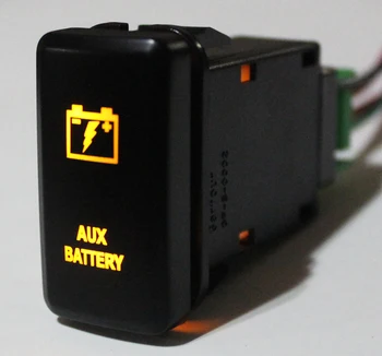 AUX BATTERY Push Button Switch Orange LED For Toyota Landcruiser Hilux FJ Cruiser ON OFF Switch With Wire 12 Volt 3Amp
AUX BATTERY Push Button Switch Orange LED For Toyota Landcruiser Hilux FJ Cruiser ON OFF Switch With Wire 12 Volt 3Amp