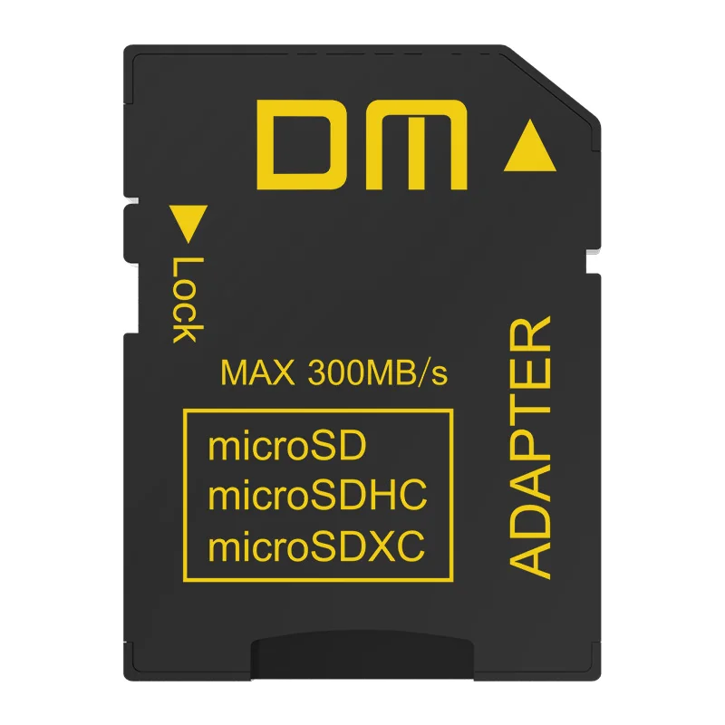 DM SD адаптер SD4.0 UHS-IIcomptabile с microSD microSDHC microSDXC скорость передачи данных может