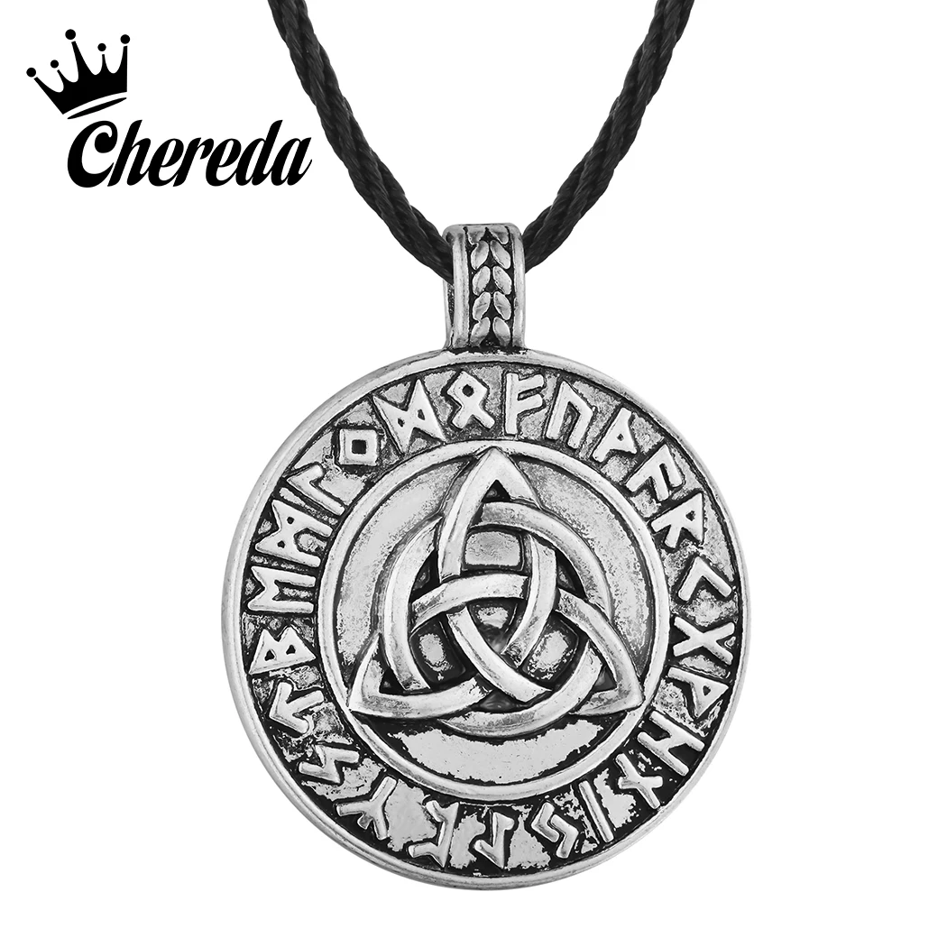 Chereda Nodic Viking Amulet Pendant for Men Trinitarian Knot Rope Handmade Pendant Necklace Jewelry
Chereda Nodic Viking Amulet Pendant for Men Trinitarian Knot Rope Handmade Pendant Necklace Jewelry