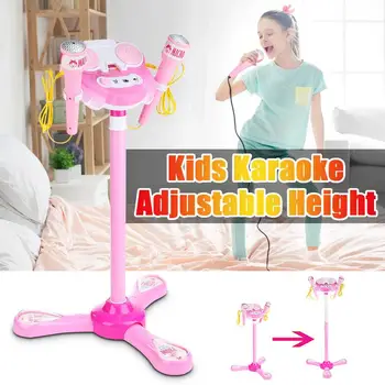 Karaoke Machine Set 2 Microphones Music Play Toy Adjustable Stand For Kid Home Girl Singing System Children Boy Microphone MP3
Karaoke Machine Set 2 Microphones Music Play Toy Adjustable Stand For Kid Home Girl Singing System Children Boy Microphone MP3