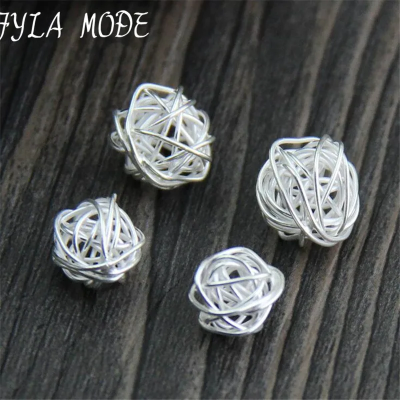 Fyla Mode Thai Silver Hollow Twist Ball Wire Beads DIY 2017 New Fashion Bracelets &Necklace Jewelry Women Gifts PKY089
Fyla Mode Thai Silver Hollow Twist Ball Wire Beads DIY 2017 New Fashion Bracelets &Necklace Jewelry Women Gifts PKY089