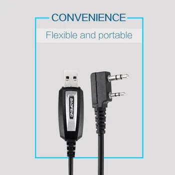 USB Programming Cable For Baofeng Cord Two Ways Radio Walkie Talkie UV-5R Frequency Software Intercom With Driver CD
USB Programming Cable For Baofeng Cord Two Ways Radio Walkie Talkie UV-5R Frequency Software Intercom With Driver CD