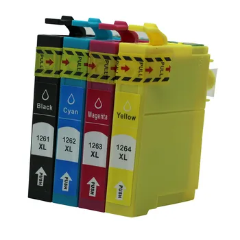 4PK Cartridges T1261 T1262 T1263 T1264 Compatible For Epson Cartouche Encre Workforce 520 60 435 545 630 633 635 645 840 845
4PK Cartridges T1261 T1262 T1263 T1264 Compatible For Epson Cartouche Encre Workforce 520 60 435 545 630 633 635 645 840 845