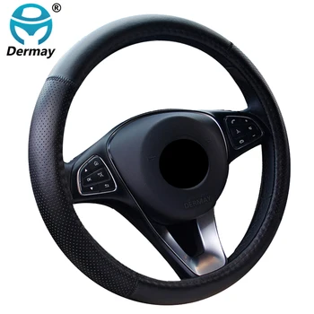 Genuine Leather Steering Wheel Cover With Breathable Holes Size M fit Outer Diam Steering Wheel 37-38cm (14-15") Free Shipping
Genuine Leather Steering Wheel Cover With Breathable Holes Size M fit Outer Diam Steering Wheel 37-38cm (14-15") Free Shipping