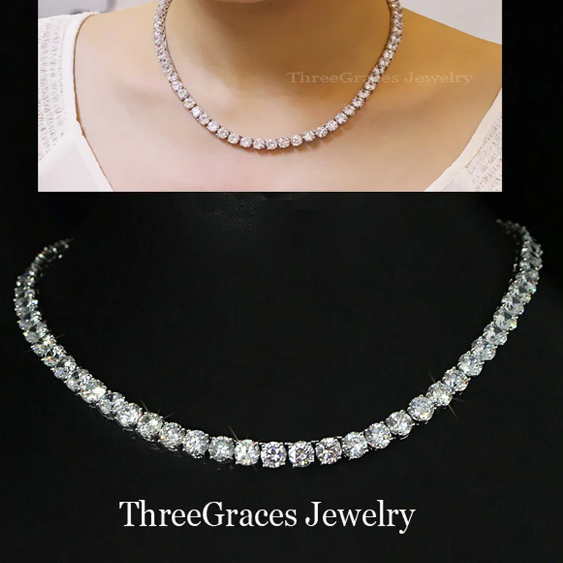 ThreeGraces 2018 New Arrival White Gold Color Sparkling Big Cubic Zirconia Choker Necklace For Women Evening Dress PN027
ThreeGraces 2018 New Arrival White Gold Color Sparkling Big Cubic Zirconia Choker Necklace For Women Evening Dress PN027