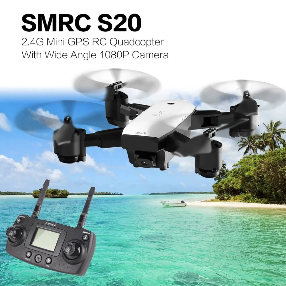 S20 Drone With Wide Angle 1080P Camera 6 Axles Gyro Mini GPS 2.4G Altitude Hold RC Quadcopter Portable RC Model
S20 Drone With Wide Angle 1080P Camera 6 Axles Gyro Mini GPS 2.4G Altitude Hold RC Quadcopter Portable RC Model