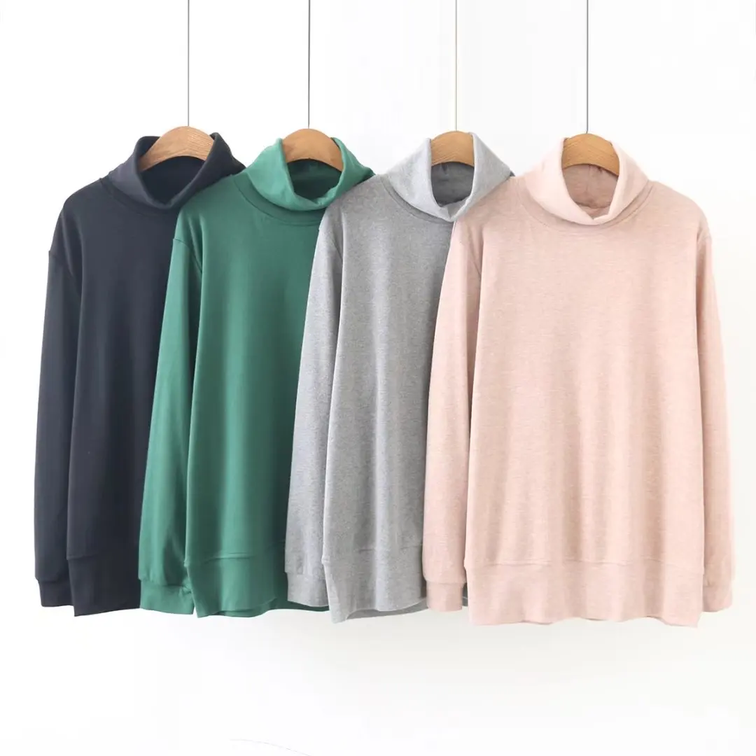 S81 Spring Plus Size Women Clothing T-shirts 4XL Casual Long Sleeve TurtleNeck Solid color Tops 1801
S81 Spring Plus Size Women Clothing T-shirts 4XL Casual Long Sleeve TurtleNeck Solid color Tops 1801