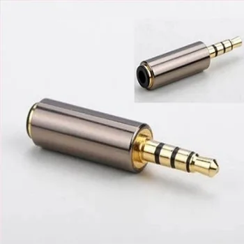 4 Pole 3.5mm Male Jack Converter to Female 3.5mm Connector Earphone Audio Microphone Adapter for iphone Samsung XiaoMi Huawei
4 Pole 3.5mm Male Jack Converter to Female 3.5mm Connector Earphone Audio Microphone Adapter for iphone Samsung XiaoMi Huawei