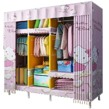 Simple cloth wardrobe steel pipe thickening reinforcement thickening steel frame without zipper curtain double wardrobe wardrobe
Simple cloth wardrobe steel pipe thickening reinforcement thickening steel frame without zipper curtain double wardrobe wardrobe