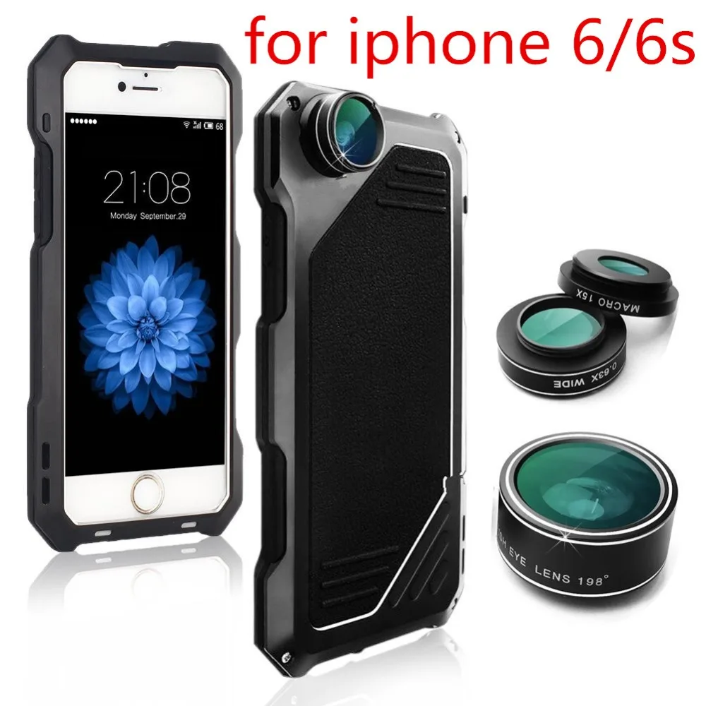 Metal high quality Shockproof Macro Lens Camera Hybrid IP68 Grade Outdoor Swiming Diving case for iphone 6 6s for phone Cases
Metal high quality Shockproof Macro Lens Camera Hybrid IP68 Grade Outdoor Swiming Diving case for iphone 6 6s for phone Cases