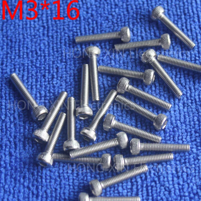 M3*16 Cylinder head inner hexagon screw 304 Stainless steel 16mm screw socket head screws inner hexagonal head bolt 60pcs
M3*16 Cylinder head inner hexagon screw 304 Stainless steel 16mm screw socket head screws inner hexagonal head bolt 60pcs