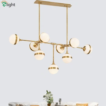 American Loft RH Retro Metal Round Led E14 Chandelier Lustre Luminaria for Living Room Glass Shades Pendant Chandelier Lighting
American Loft RH Retro Metal Round Led E14 Chandelier Lustre Luminaria for Living Room Glass Shades Pendant Chandelier Lighting