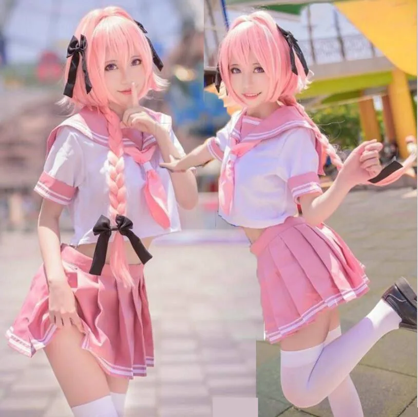 Anime Fate/Apocrypha Cosplay Astolfo Costume Sailor Suit Halloween Costumes for Women Top Skirts Sets
Anime Fate/Apocrypha Cosplay Astolfo Costume Sailor Suit Halloween Costumes for Women Top Skirts Sets